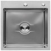 Мийка для кухні Kroner KRP Derby KDBrush5050HM 50х50 см нержавіюча сталь CV027234