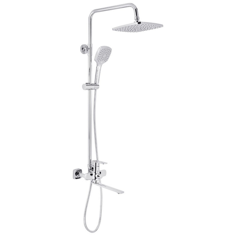 Душевая стойка для ванны Kroner KRP Armada-C067 со смесителем хром CV031703