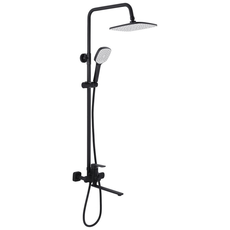 Душова стійка для ванни Kroner KRP Armada-SCH067 із змішувачем чорний CV031704