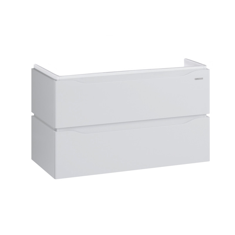 Тумба под раковину подвесная Sanwerk Alessa Air 97,5х45 см МДФ белый TV0000379