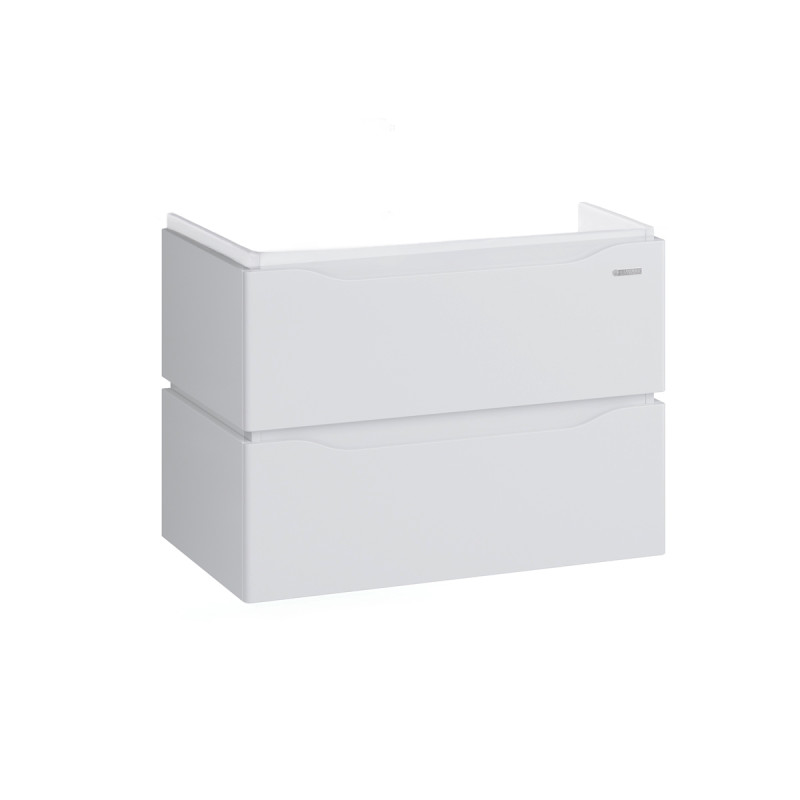 Тумба під раковину підвісна Sanwerk Alessa Air 76,5х44 см МДФ білий TV0000202