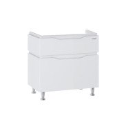 Тумба під раковину підлогова Sanwerk Alessa 69,2х44 см МДФ білий TV0000190