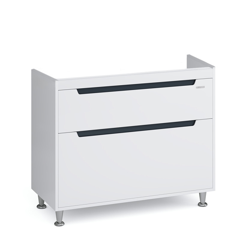 Тумба під раковину підлогова Sanwerk Greta 96,6 х44, 6 см МДФ білий TV0000175