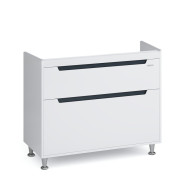 Тумба под раковину напольная Sanwerk Greta 96,6х44,6 см МДФ белый TV0000175