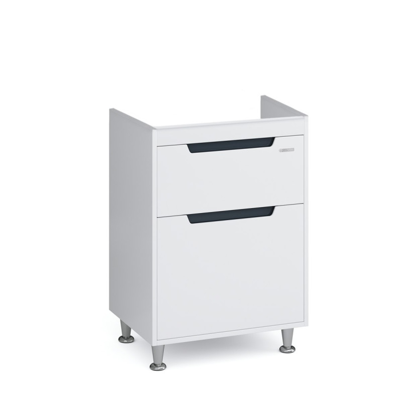 Тумба под раковину напольная Sanwerk Greta 56,4х43 см МДФ белый TV0000167