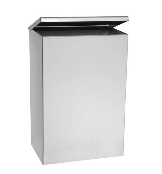 Ведро для мусора Bemeta Hotel настенное 6 л нержавеющая сталь хром матовый 101915055