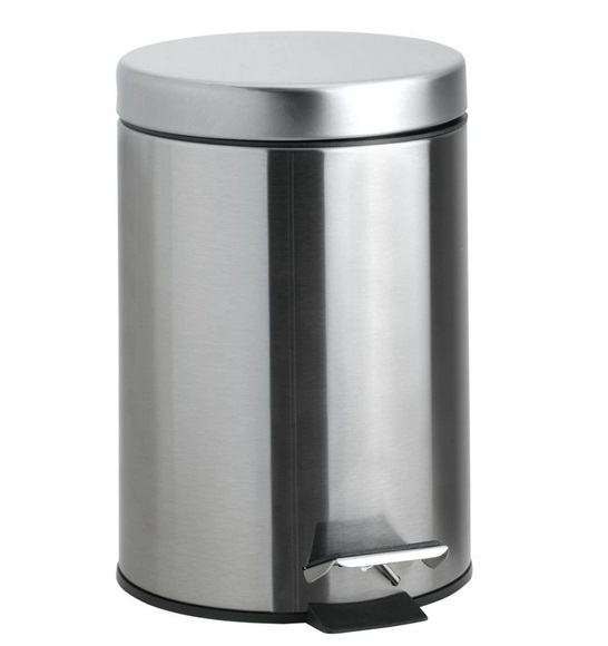 Ведро для мусора Bemeta Hotel 3 л нержавеющая сталь хром матовый 104315025
