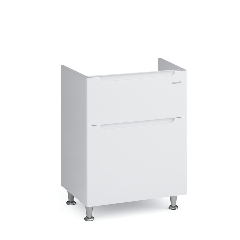 Тумба під раковину підлогова Sanwerk Era 56,5х44 см МДФ білий TV0000217