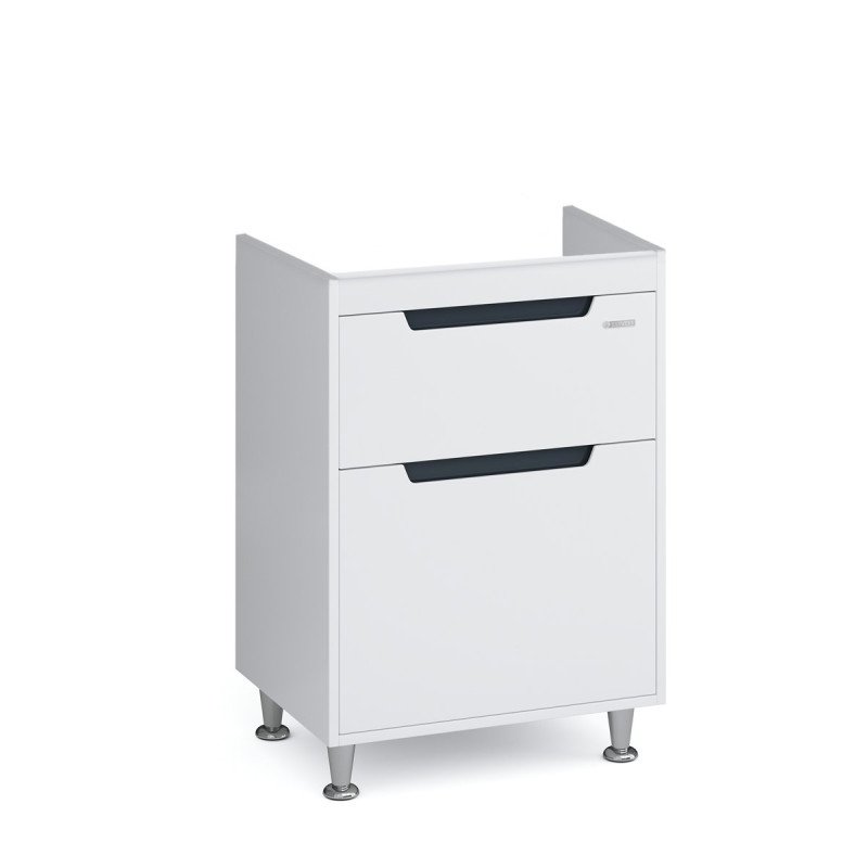 Тумба під раковину Sanwerk Greta 56,4х43 см МДФ білий TV0000167