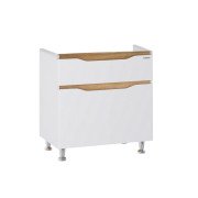 Тумба под раковину напольная Sanwerk Liga 69,2х44 см МДФ белый/дерево мессина TV0000208