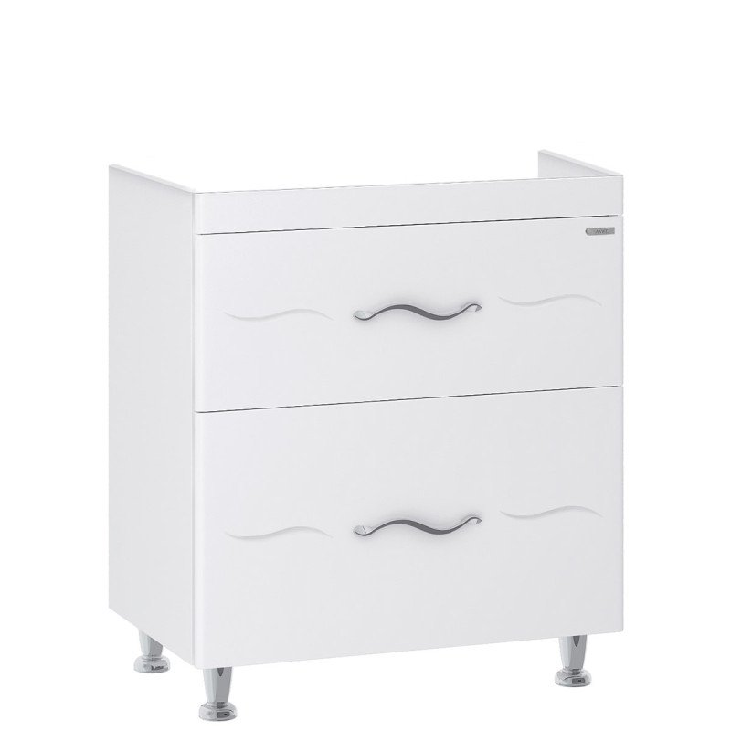 Тумба під раковину підлогова Sanwerk Mindal 78х44 см МДФ білий TV0000229