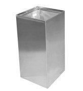 Ведро для мусора Bemeta Hotel настенное 75 л нержавеющая сталь хром матовый 101915135