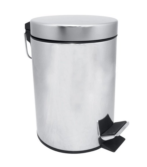 Ведро для мусора Bemeta Hotel 5 л нержавеющая сталь хром 104315012