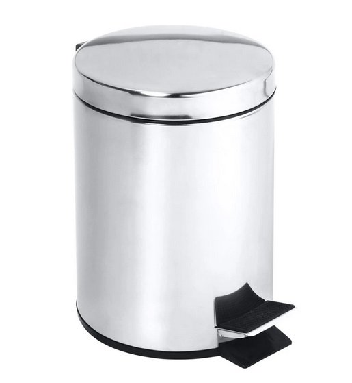 Ведро для мусора Bemeta Hotel 3 л нержавеющая сталь хром 104315022