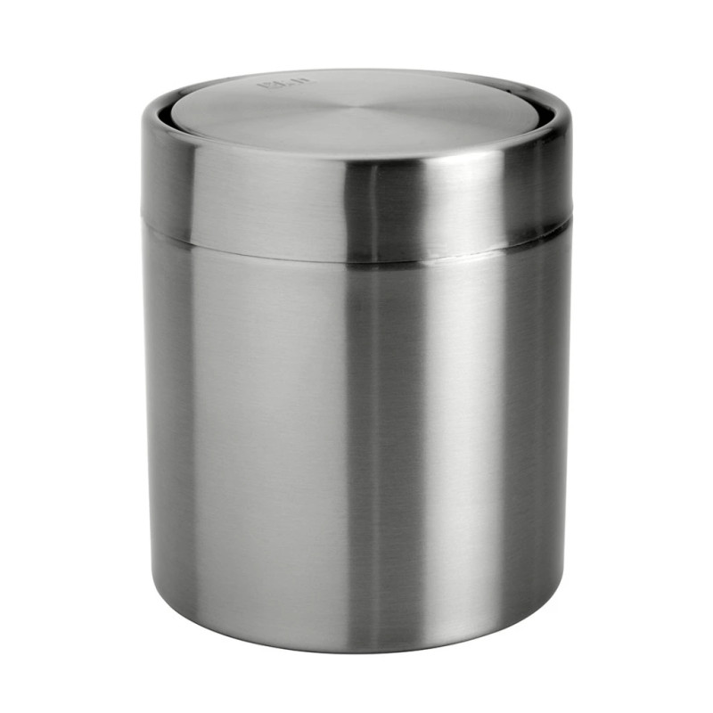 Ведро для мусора Bemeta Hotel 1,5 л нержавеющая сталь хром матовый 137115205