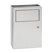 Встраиваемый контейнер для мусора Bemeta Hotel с полочкой для хранения нержавеющая сталь матовая 101015325