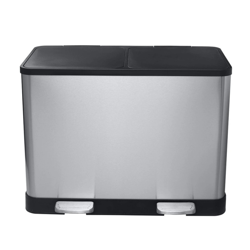 Контейнер для сортування сміття Bemeta Hotel 2×20 л матова нержавіюча сталь 104315272