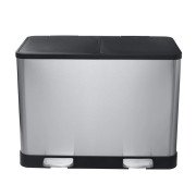 Контейнер для сортування сміття Bemeta Hotel 2×20 л матова нержавіюча сталь 104315272