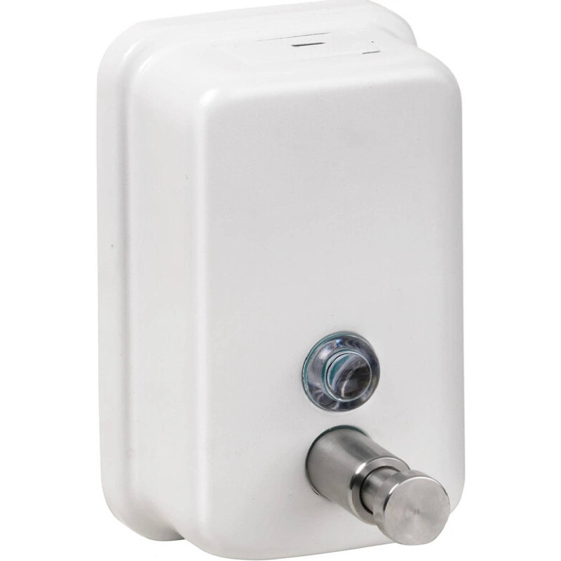 Диспенсер для рідкого мила Bemeta Hotel 500 мл нержавіюча сталь білий матовий 105109024