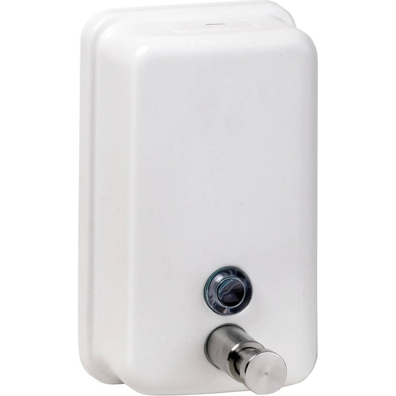 Диспенсер для рідкого мила Bemeta Hotel 850 мл нержавіюча сталь білий матовий 105109034