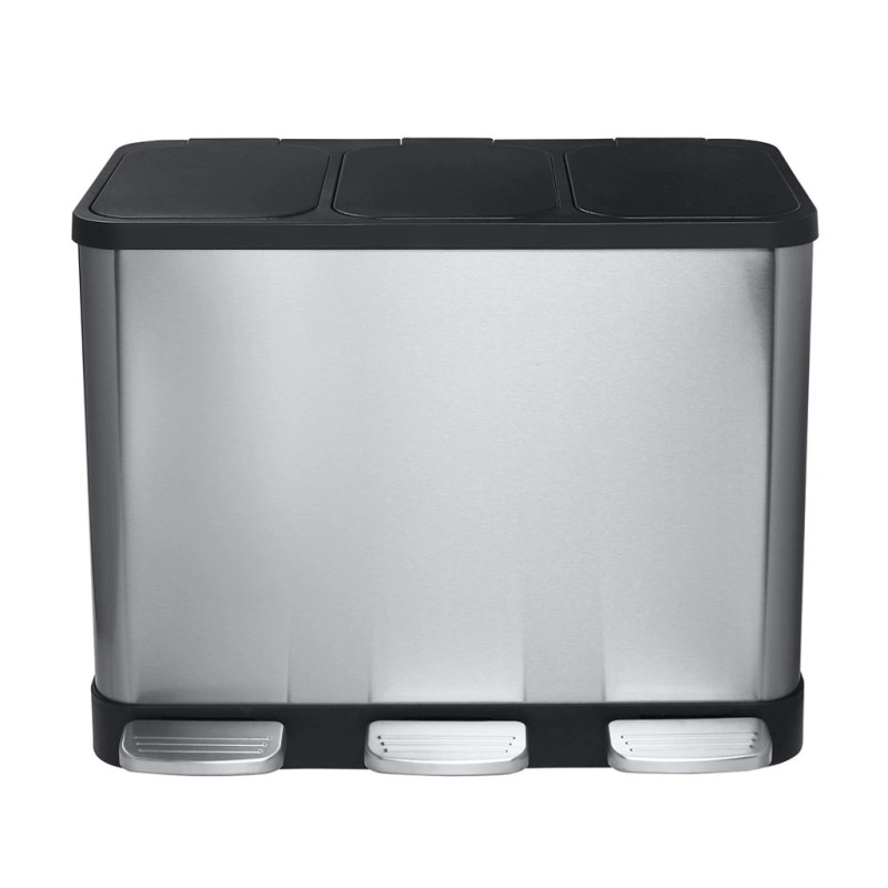Контейнер для сортування сміття Bemeta Hotel 3x14 л нержавіюча сталь 104315262