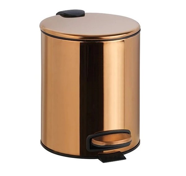 Відро для сміття Bemeta Hotel 5 л нержавіюча сталь мідне золото 158315010