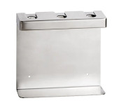 Держатель для дозатора жидкого мыла Bemeta Hotel тройной нержавеющая сталь матовая 146109475