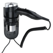 Фен із тримачем Bemeta Hotel 1600 Вт чорний глянець 945533158