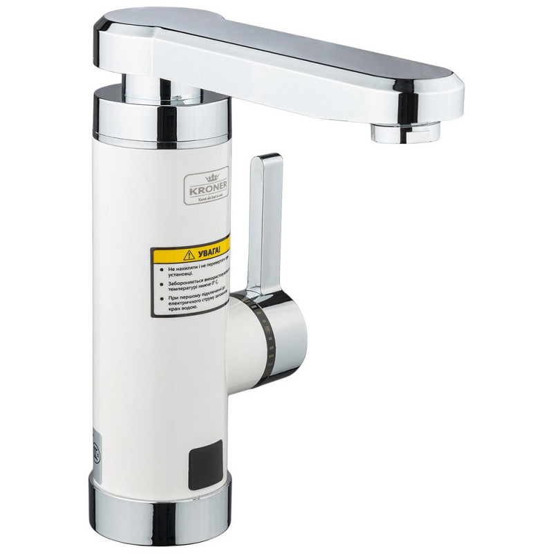 Проточний водонагрівач Kroner KRM Volt-CW189 з краном білий/хром CV023242