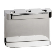 Тримач для дозатора рідкого мила Bemeta Hotel потрійний нержавіюча сталь полірована 146109441