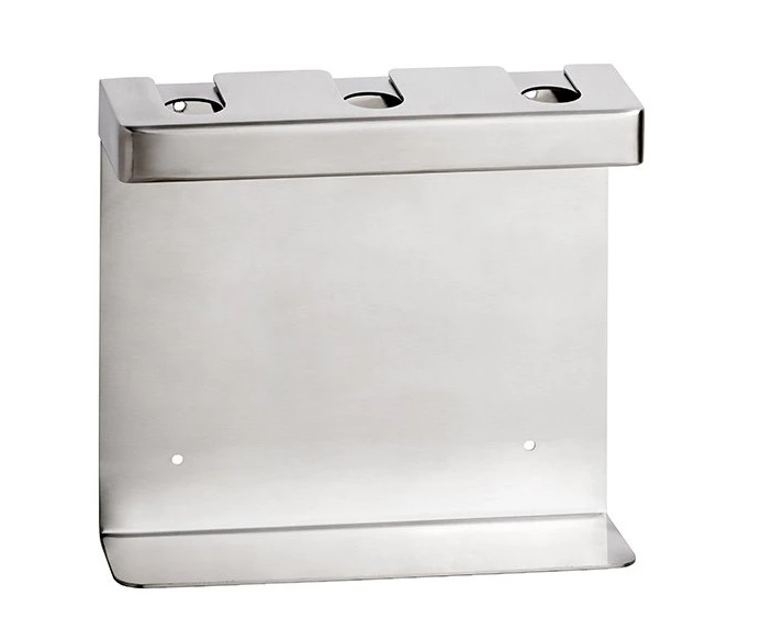 Тримач для дозатора рідкого мила Bemeta Hotel потрійний нержавіюча сталь матова 146109475