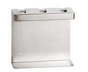 Держатель для дозатора жидкого мыла Bemeta Hotel тройной нержавеющая сталь матовая 146109475