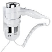 Фен с держателем Bemeta Hotel 1600 Вт белый глянец 945533154