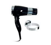 Фен із тримачем Bemeta Hotel чорний глянець 999433088