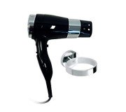 Фен с держателем Bemeta Hotel черный глянец 999433088