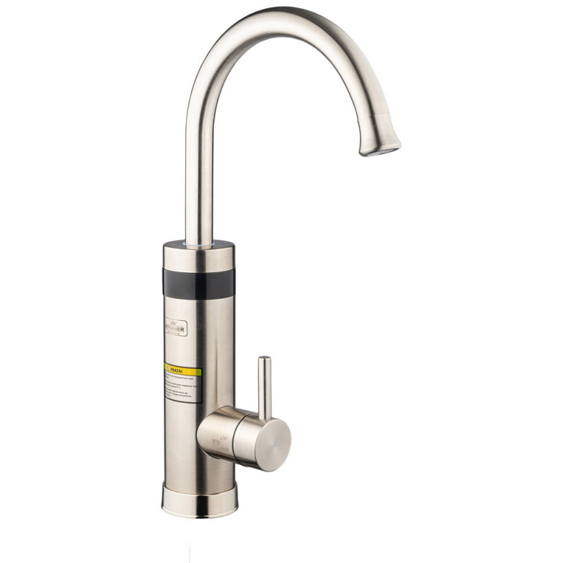 Проточний водонагрівач Kroner KRP Volt-ESG088 з краном нікель CV022965