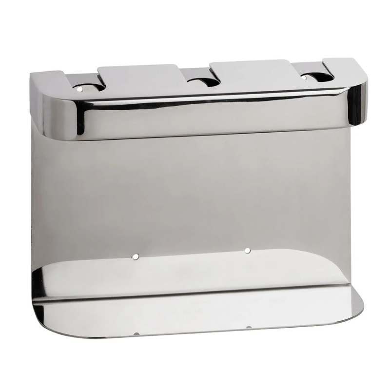 Держатель для дозатора жидкого мыла Bemeta Hotel тройной нержавеющая сталь полированная 146109441