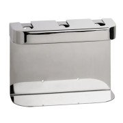 Держатель для дозатора жидкого мыла Bemeta Hotel тройной нержавеющая сталь полированная 146109441