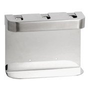 Держатель для дозатора жидкого мыла Bemeta Hotel тройной нержавеющая сталь матовая 146109445