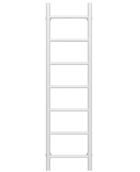 Сушка для рушників водяна Deffi Оріон П7 400х1200 нижнє підключення білий C.OR.120.40.7.W.A