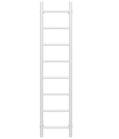 Полотенцесушитель водяной Deffi Орион П8 400х1400 нижнее подключение белый C.OR.140.40.8.W.A