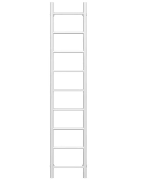 Полотенцесушитель водяной Deffi Орион П9 400х1600 боковое правое подключение белый C.OR.160.40.9.W.C