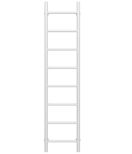 Полотенцесушитель водяной Deffi Орион П8 400х1400 нижнее подключение белый C.OR.140.40.8.W.A