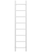 Сушка для рушників водяна Deffi Оріон П8 400х1400 бічне ліве підключення білий C.OR.140.40.8.W.B