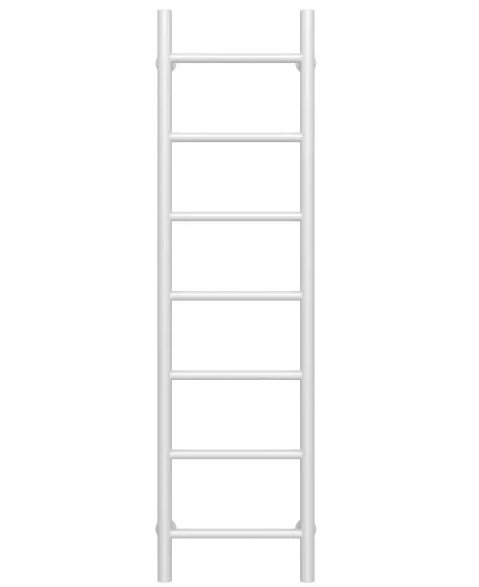 Сушка для рушників водяна Deffi Оріон П7 400х1200 бічне ліве підключення білий C.OR.120.40.7.W.B