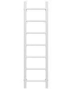 Сушка для рушників водяна Deffi Оріон П7 400х1200 бічне праве підключення білий C.OR.120.40.7.W.C