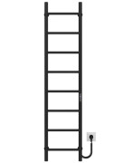 Электрический полотенцесушитель Deffi Орион П8 300х1400 правое подключение JD03 черный C.OR.140.30.8.E.B.R.1