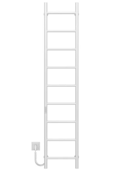 Электрический полотенцесушитель Deffi Орион П9 300х1600 левое подключение WD03 белый C.OR.160.30.9.E.W.L.3