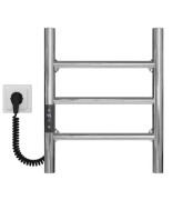 Електрична сушарка для рушників Deffi Оріон П3 400х400 ліве підключення JD03 хром C.OR.40.40.3.E.C.L.1