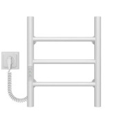 Электрический полотенцесушитель Deffi Орион П3 400х400 левое подключение WD03 белый C.OR.40.40.3.E.W.L.3